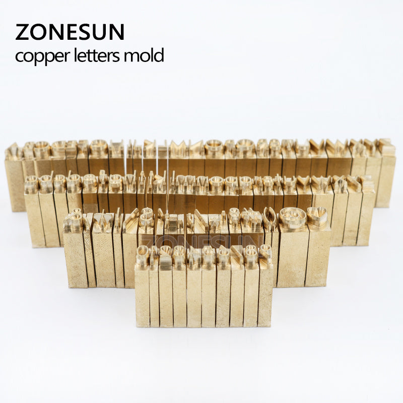 ZONESUN Metal Brass Mould Wood Leather Stamp Custom Logo Design Branding Plates Plastic Cake Bread Mold Heating Embossing Tool for ZS110 machine - ZONESUN TECHNOLOGY LIMITED