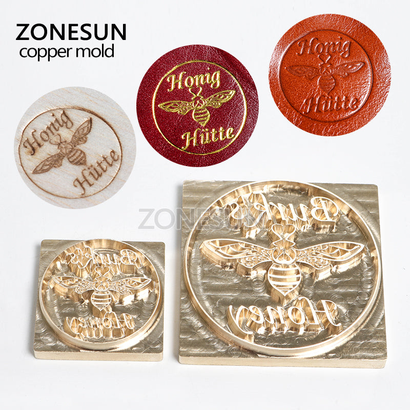  ZONEPACK Custom Logo Hot Foil Stamping Brass Mold
