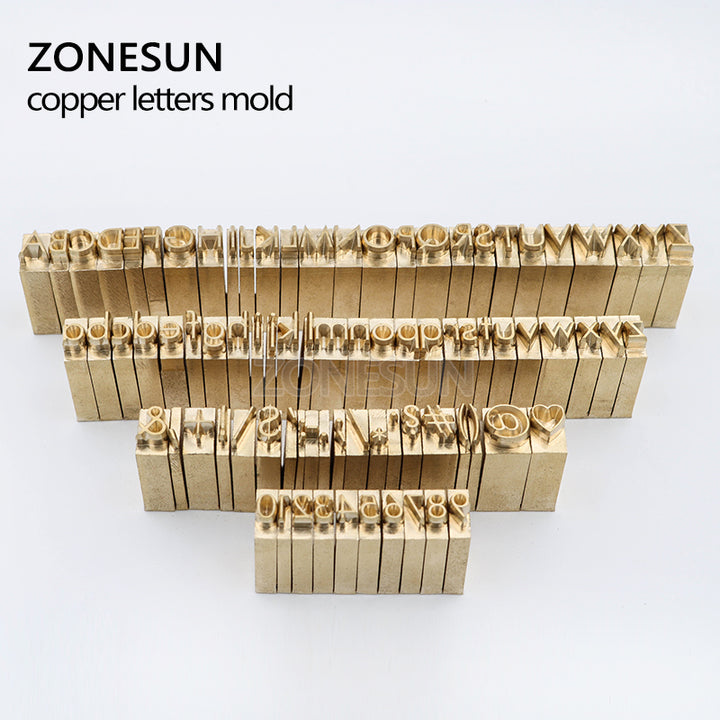 ZONESUN Metal Brass Mould Wood Leather Stamp Custom Logo Design Branding Plates Plastic Cake Bread Mold Heating Embossing Tool for ZS110 machine - ZONESUN TECHNOLOGY LIMITED