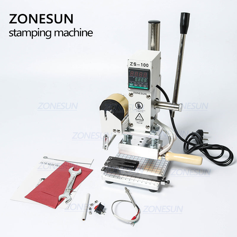 Hot Foil Stamping Machine Manual Bronzing Machine for PVC Card leather –  ZONESUN TECHNOLOGY LIMITED